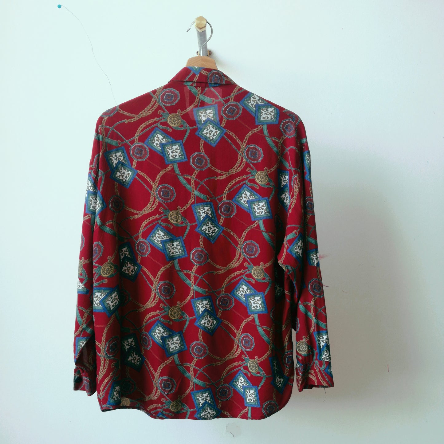 rode-vintage-blouse-met-patroon