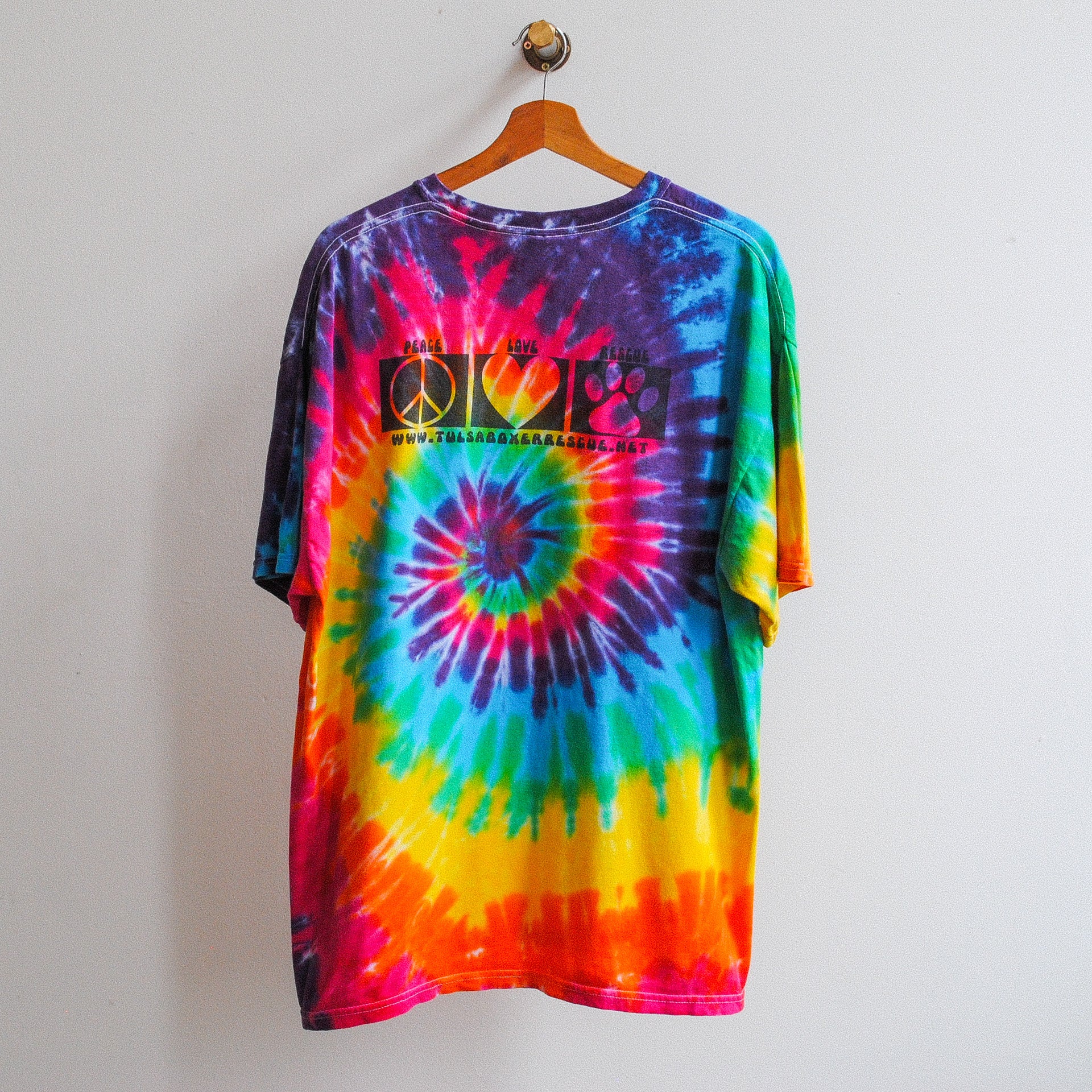 boxers are groovy tie dye tshirt fresh vintage