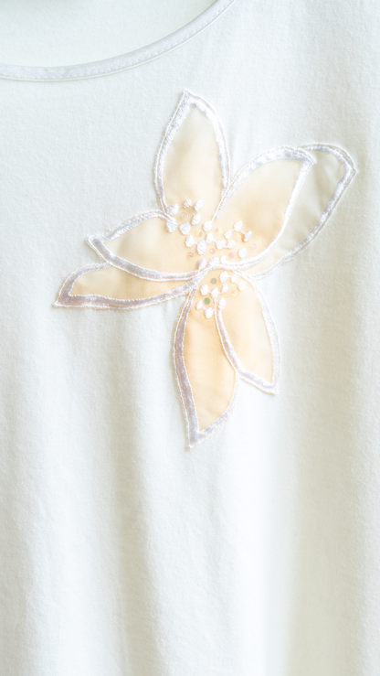 innocence nachtkleed met bloem als detail