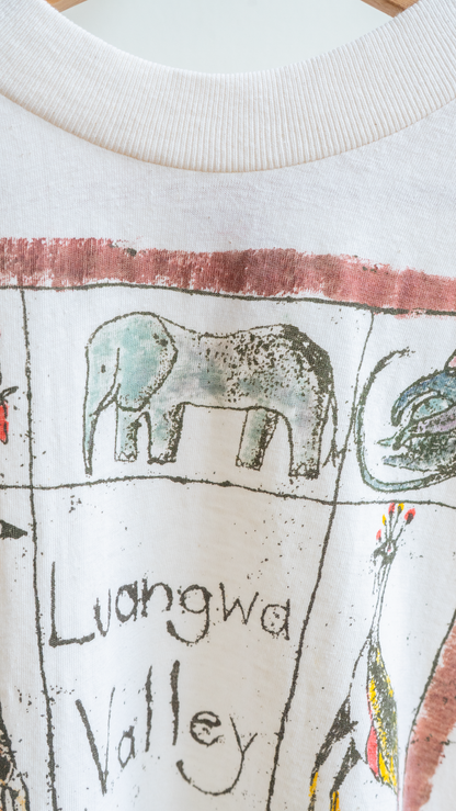 luangwa valley fall vintage shirt detail of elephant fresh vintage