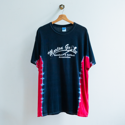 black red baseball t-shirt 'Morton Grove' from the 90s