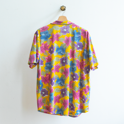 yellow vintage flower shirt