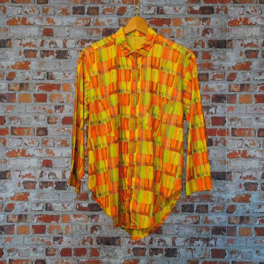 vintage-hemd-in-geblokt-geel-en-oranje-patroon