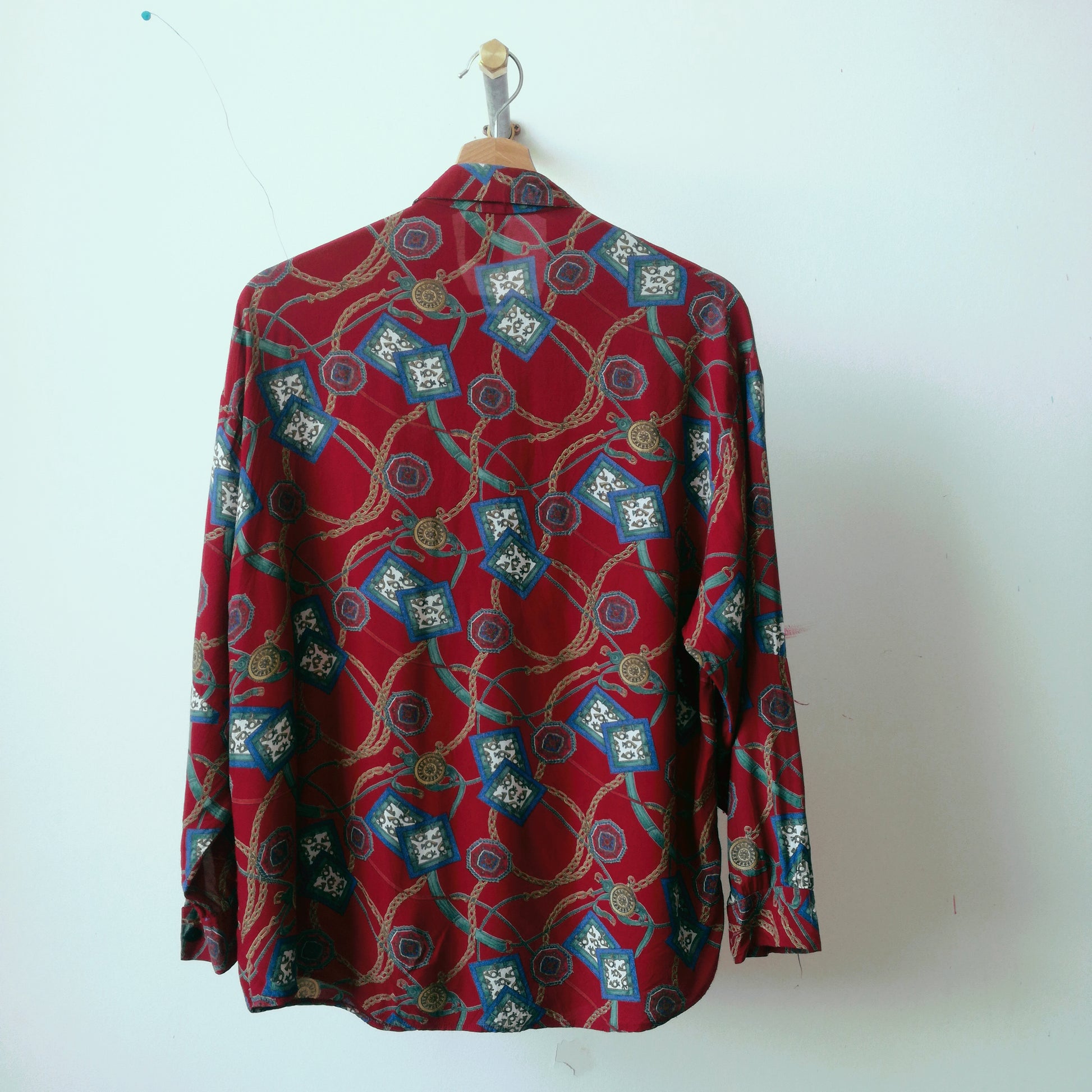 rode-vintage-blouse-met-patroon